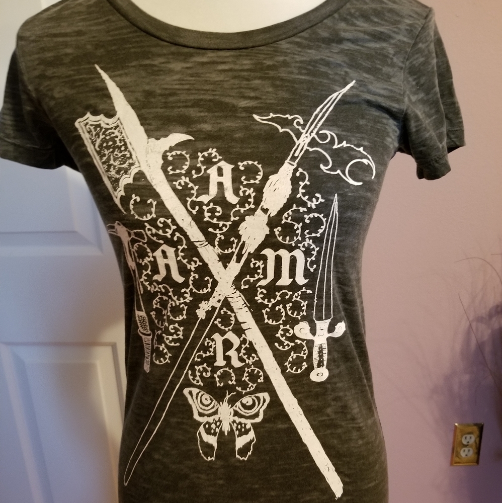 Burn out t shirt